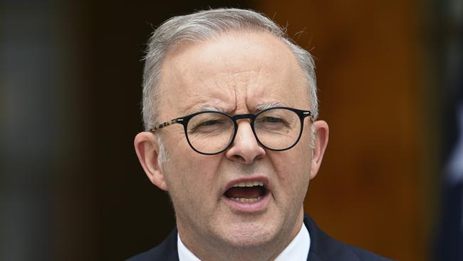 Prime Anthony Albanese says King Charles is always welcome to Australia. Picture: NCA NewsWire / Martin Ollman