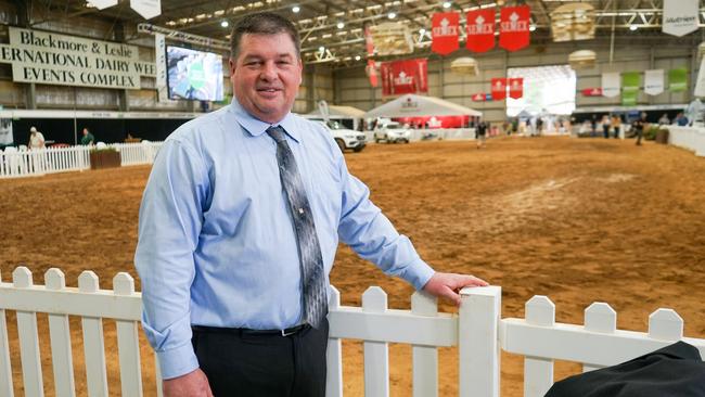 Holstein judge Mike Duckett, who travelled to Australia from Rudolph in Wisconsin, USA, for the first time. Picture: Rachel Simmonds