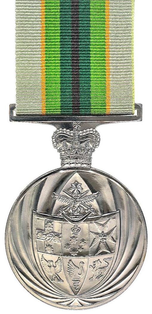 The Australian Service Medal claimed by Trevor Ruthenberg