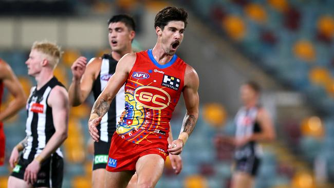 Despite sitting in second spot on the club’s all-time goalkickers list, Alex Sexton has been unleashed off half-back. Picture: Getty Images