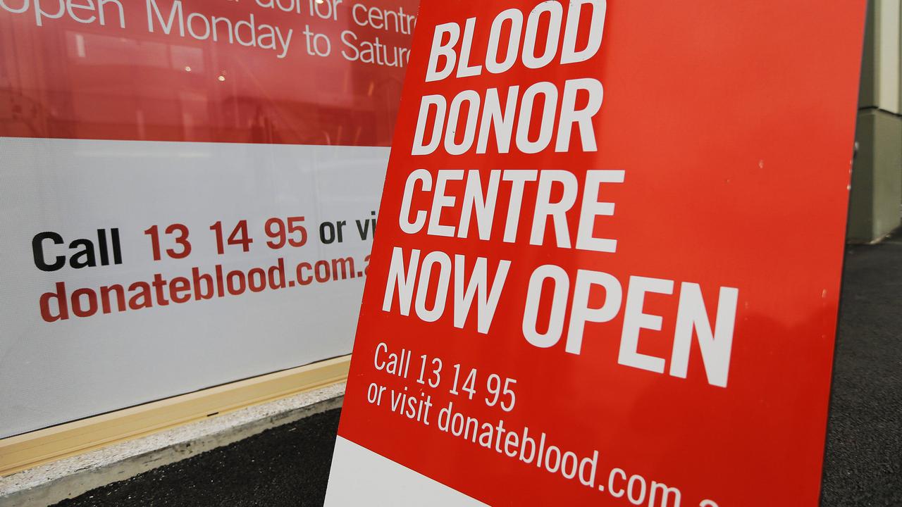 The Red Cross Blood Service insists it doesn’t screen based on sexual orientation, but opponents of restrictions say that’s just semantics. Picture: Mathew Farrell