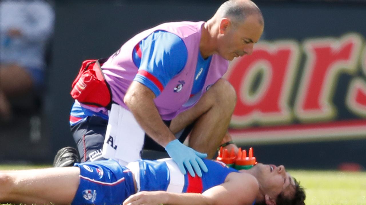 Former Bulldog Liam Picken is suing both the Western Bulldogs and the AFL. (Photo by Scott Barbour/Getty Images)