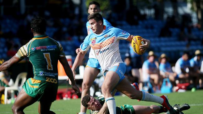 Trial match. Cairns Foley Shield side vs. Northern Pride under-20s at Barlow Park. Pride's Benn Campagnolo. PICTURE: STEWART McLEAN