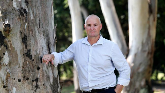 Gladstone MP Glenn Butcher at Lions Park. Pics Tara Croser.