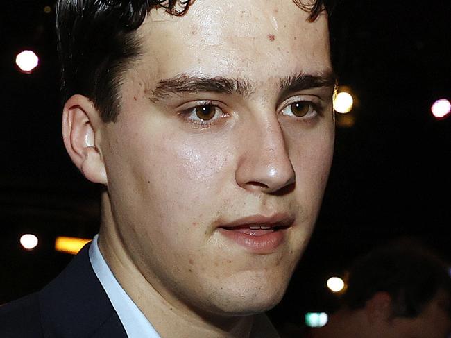 FEDERAL ELECTION TEAM 2022. 21/5/2022 - Pictured is Nathan Albanese, son of Leader of the Australian Labor Party Anthony Albanese, at the the Labor Party Election Night function at the Canterbury Hurlstone Park RSL. Picture: Tim Hunter.