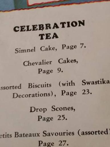 Recipes in 1934 cookbook <i>100 Tested Recipes: Afternoon Tea Dainties.</i>