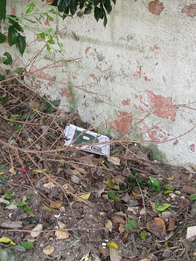 A P-plater sign was among debris scattered at the scene on Monday morning