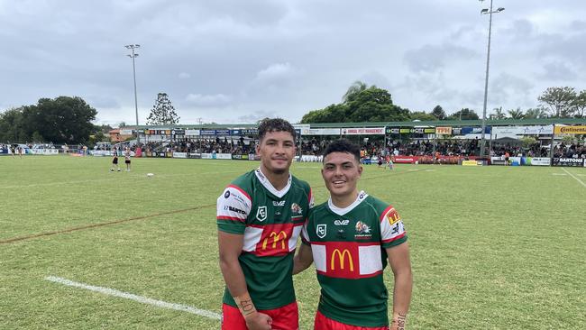 Ace Wynnum Manly recruits to its Connell Cup ranks, Jared Horne, left, and David Bryerton.