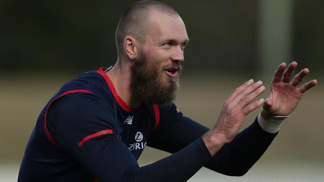 Melbourne ruckman Max Gawn is in red-hot form.