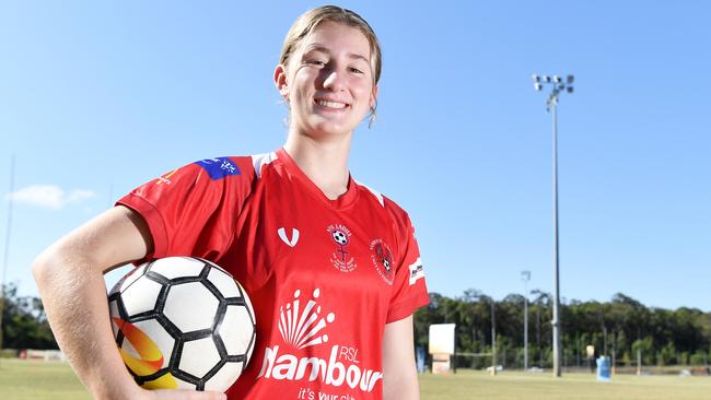2020 – Kiara Rychvalsky (Nambour Yandina Utd). Picture: Patrick Woods.