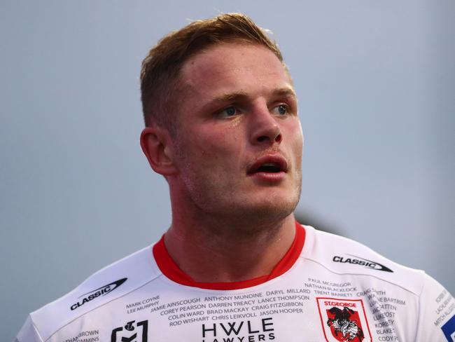 Dragons player George Burgess has been accused of sexual touching of a woman without consent. Picture: Mark Metcalfe/Getty