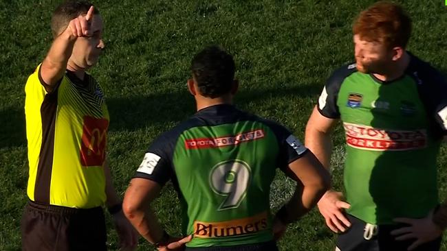 Corey Horsburgh sent off in NSW Cup.