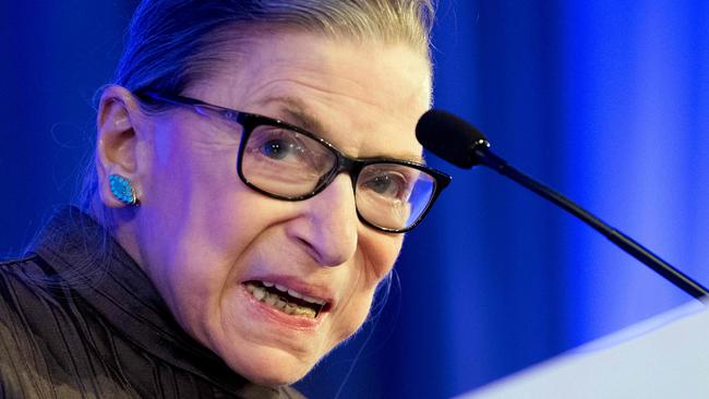 US Supreme Court Justice Ruth Bader Ginsburg had a decorated legal career during which she championed gender equality and is considered by many as a feminist icon. Picture: Jim Watson/AFP