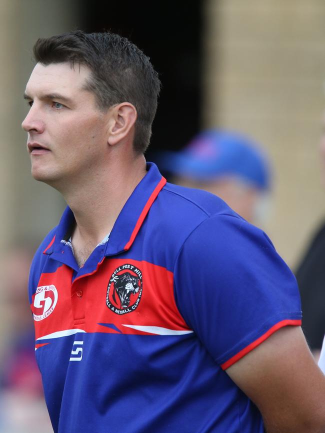 Football GDFL: Belmont Lions v Bell Post Hill Bell Post Hill coach Justin Tarr Picture: Mark Wilson