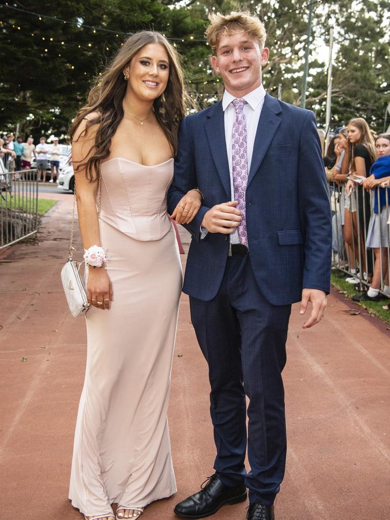 Jett Day and partner Anika Schofield at St Mary's College formal at Picnic Point, Friday, March 24, 2023. Picture: Kevin Farmer