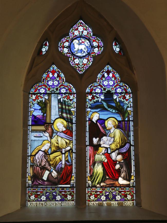 One of the stained-glass windows at Buckland Church. Picture: MATT THOMPSON