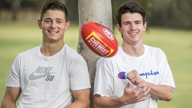 Hamish and Andrew Brayshaw were both selected by Perth clubs. Picture: Jason Edwards