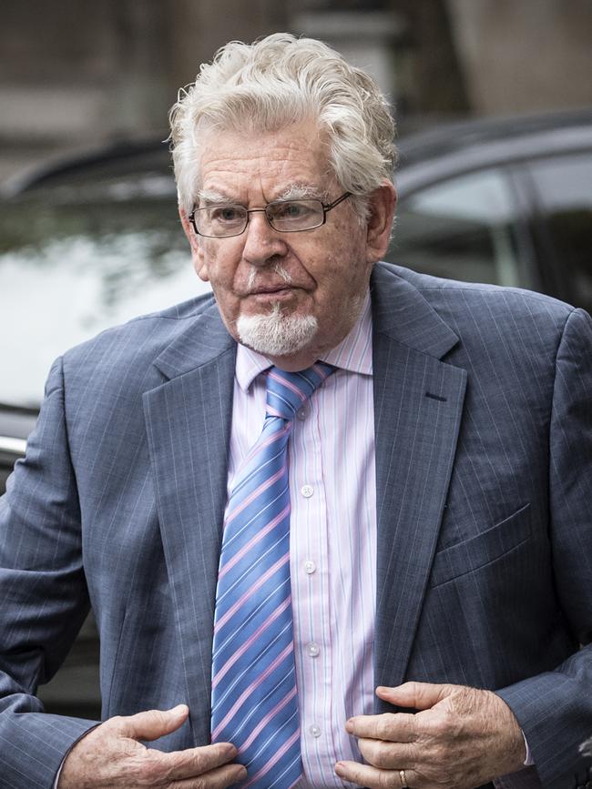 Former television entertainer Rolf Harris arriving at the High Court on November 7, 2017 in London. Picture: Carl Court/Getty Images