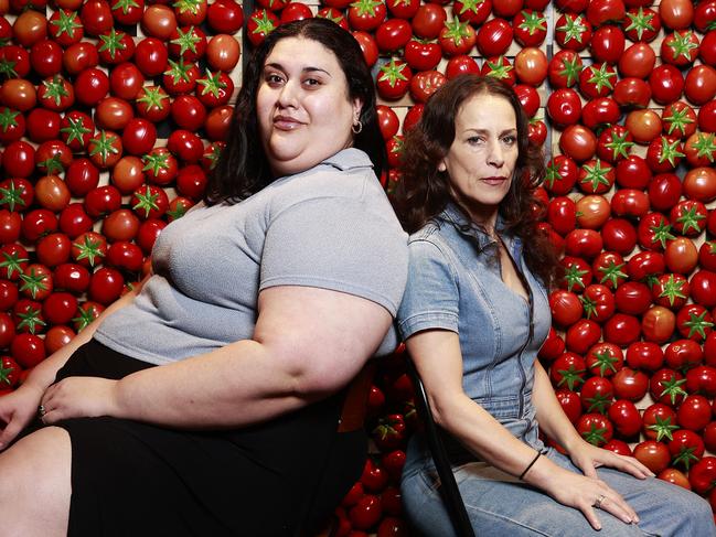 Chanella Macri and Lucia Mastrantone will play Josie and her mother Christina in upcoming production of Looking For Alibrandi. Picture: Tim Hunter