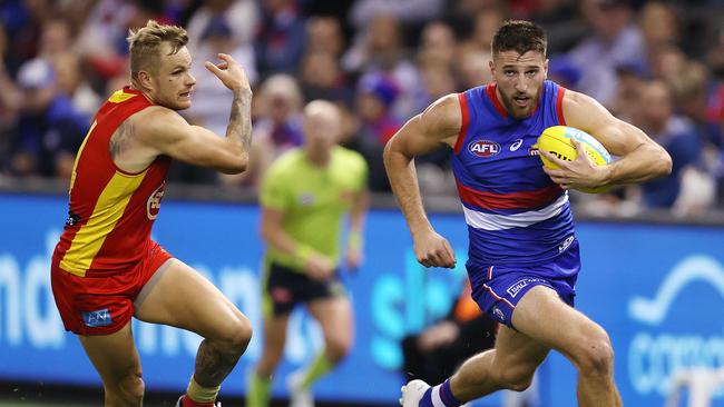 Marcus Bontempelli is looking at a 350-game plus career if he can stay injury free.