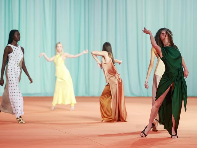 Bianca Spender’s runway show at Afterpay Australian Fashion Week in May. Picture: Justin Lloyd.