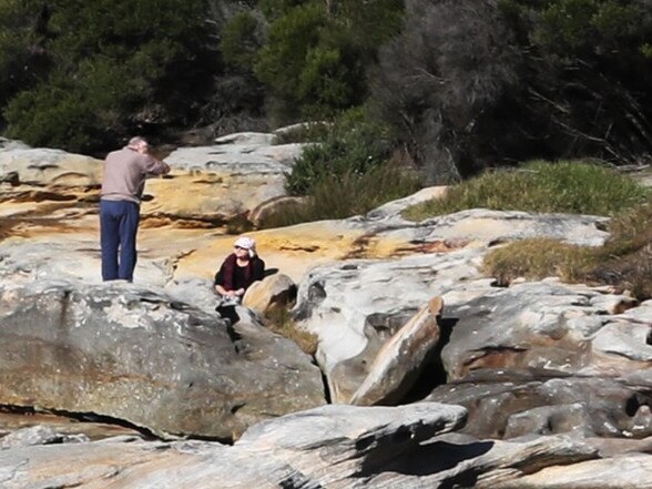 Barry Ferguson looks over at Cheryl just after she fell. Picture Adam Taylor/Office of the PM