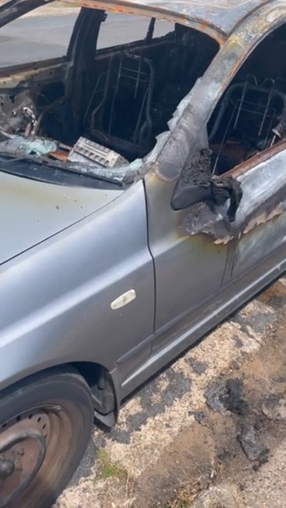 Single mum's car destroyed by sparkler bombs