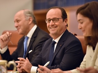 French President Francois Hollande has said he'd like to see a new climate deal in Paris next year.