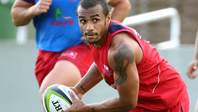 Will Genia at Qld Reds training Ballymore. Pic Jono Searle.