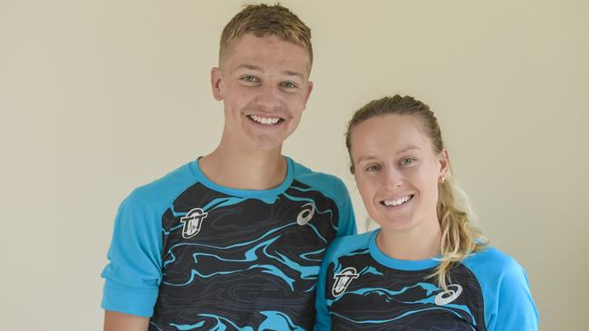 Isaac Heyne and Caitlin Adams will also be ones to watch at the Australian Track and Field championships in Sydney. Picture: Roy VanDerVegt