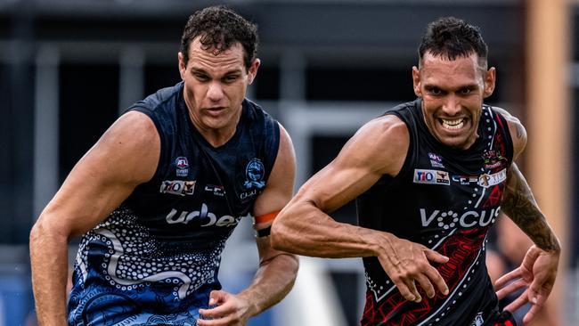 Darwin Buffaloes will play the Tiwi Bombers in Round 5 of the 2023-24 NTFL season. Picture: Patch Clapp / AFLNT Media