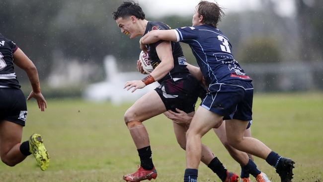 Action from the Redcliffe State High School and Marsden State High School game.