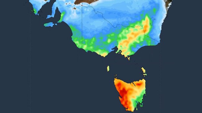 Forecast across southeast Australia. Picture: Weatherzone