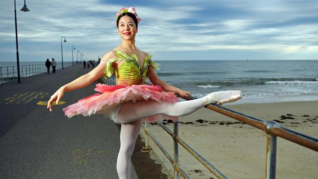 05/07/18 - Australian Ballett Soloist Jill Ogai is back in her home town of Adelaide to perform in Sleeping Beauty Ballet. Pictured at Glenelg Jetty.Picture: Tom Huntley