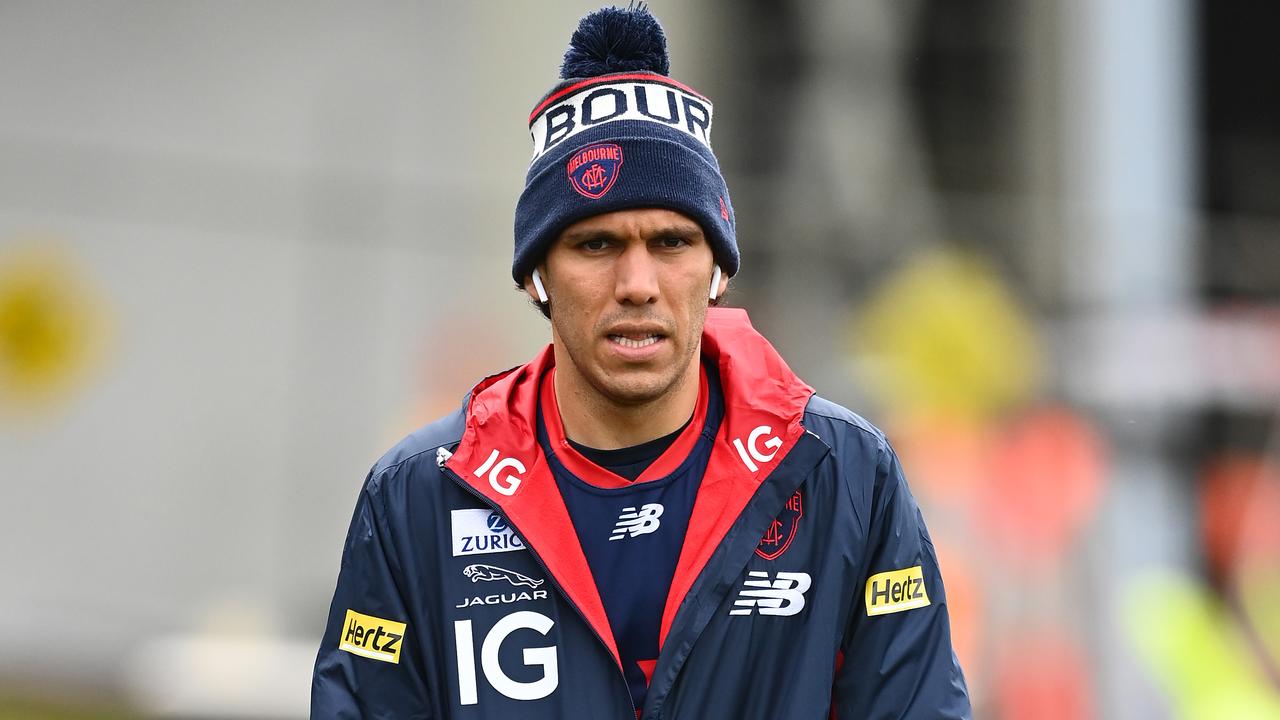 Harley Bennell appears to have been cut from Melbourne’s rookie list (Photo by Quinn Rooney/Getty Images).