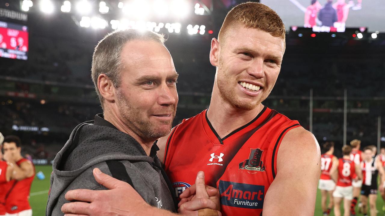 Ben Rutten has some work to do to turn around Essendon’s fortunes. Picture: Michael Klein