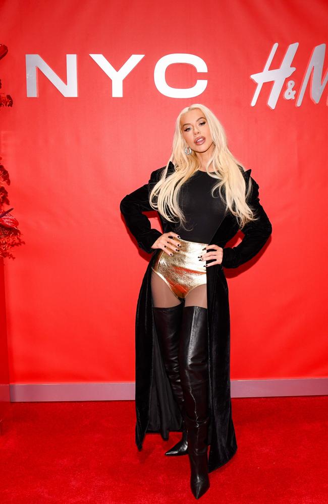 Christina Aguilera at an H&amp;M event in New York. Picture: Zach Hilty/BFA.com/Shutterstock 24