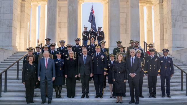 Prime Minister Anthony Albanese at Arlington National Cemetery where he laid a wreath at the Tomb of the Unknown Soldier, and paid respects to two Australians who rest there. Picture: Instagram/AlboMP