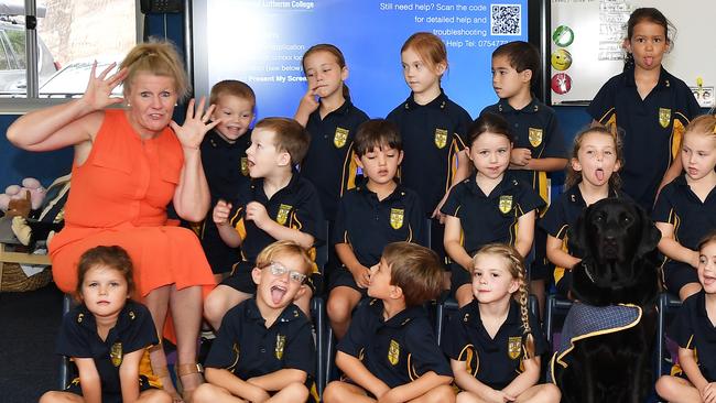 FUNNY FACES: Immanuel Lutheran College Prep C. Picture: Patrick Woods