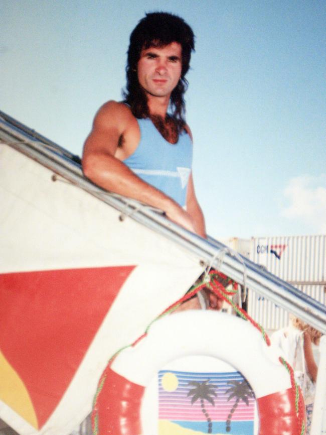 A young Romeo Pacifico on a cruise ship in 1990.