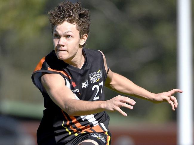 Wanderers star Beau O'Connell will continue to press his AFL claims in the Under-18 Territory All Stars game at TIO Stadium on Friday night. Picture: SIMON PHILLIPS