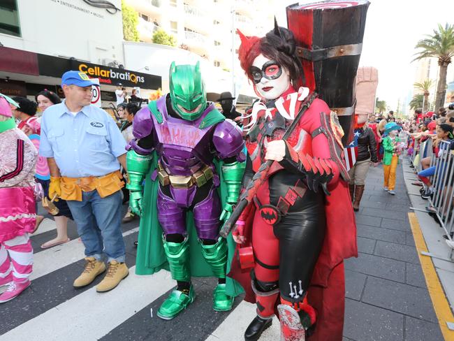 Pictured during the Superhero parade at Broadbeach as part of Supanova . Pic Mike Batterham