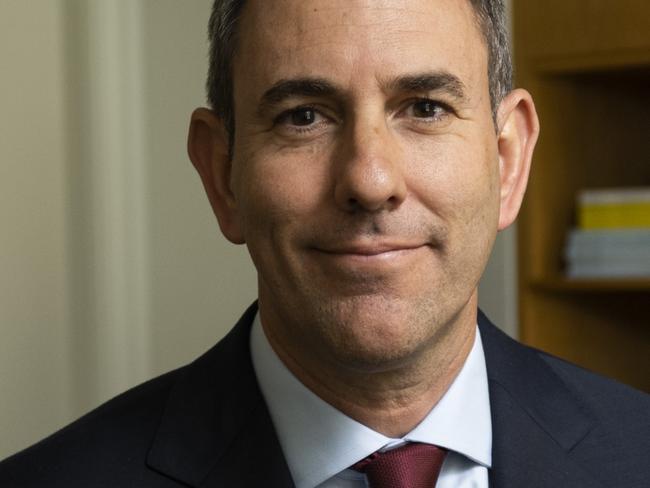 ***EMBARGOED***SPEAK TO NICHOLAS EAGAR BEFORE PUBLISHING***  CANBERRA, AUSTRALIA - APRIL 24: Treasurer Jim Chalmers in his office at at Parliament House Canberra. Picture: NCA NewsWire / Martin Ollman