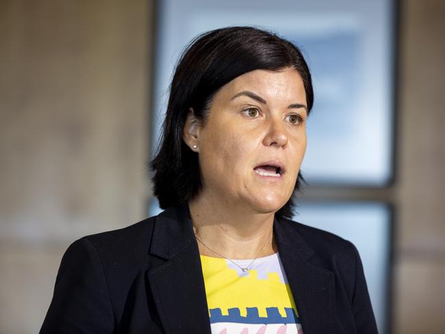 Chief Minister Natasha Fyles announced public servants will be offered a compounding pay rise, ending the Gunner Government wage freeze. Picture: Floss Adams.