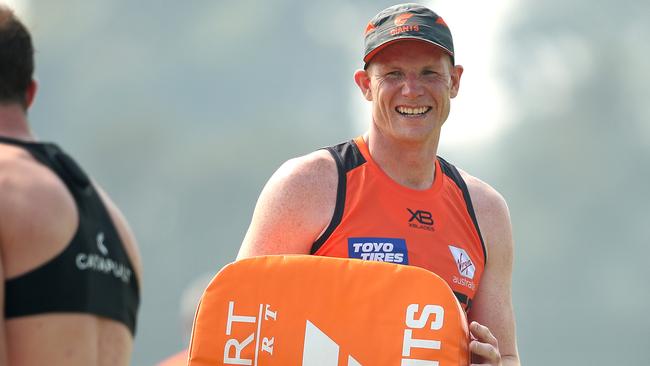 New recruit Sam Jacob at GWS training at Homebush. Picture: Phil Hillyard