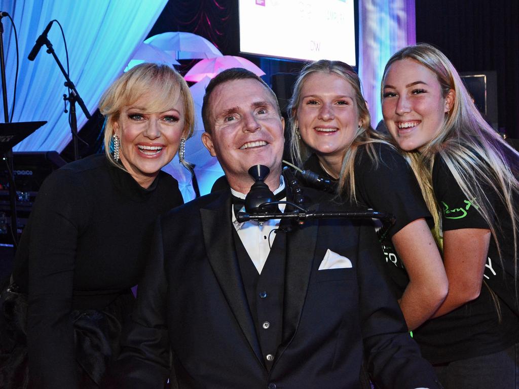 Shelley Craft, Perry Cross, Jess Brown and Sierrah Dawson at the Perry Cross 'Everything is Possible' Ball at The Star Gold Coast. Picture: Regina King