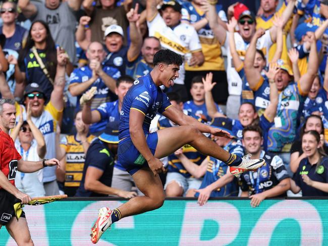 Blaize Talagi caught many eyes on his rise through juniors to first grade. Picture: Cameron Spencer/Getty Images