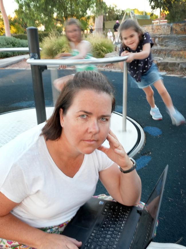 Mum of three Paige Cross never feels like she has enough time. Picture: Dean Martin