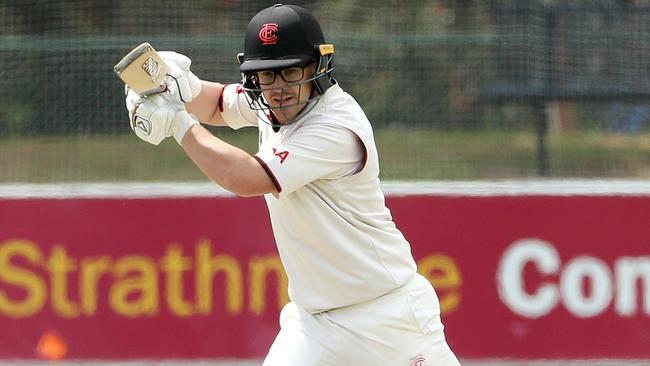 Aaron Ayre in action for Essendon. Picture: Hamish Blair