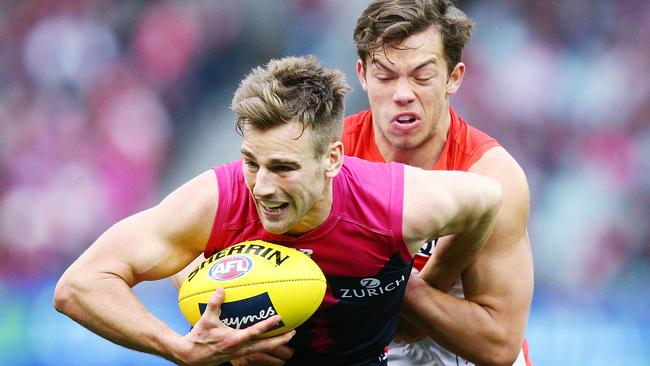 Dom Tyson found plenty of it for the Dees. Picture: Getty Images